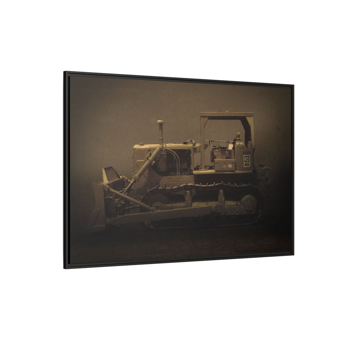 Classic D7 Dozer | Framed Wall Art on Stretched Canvas