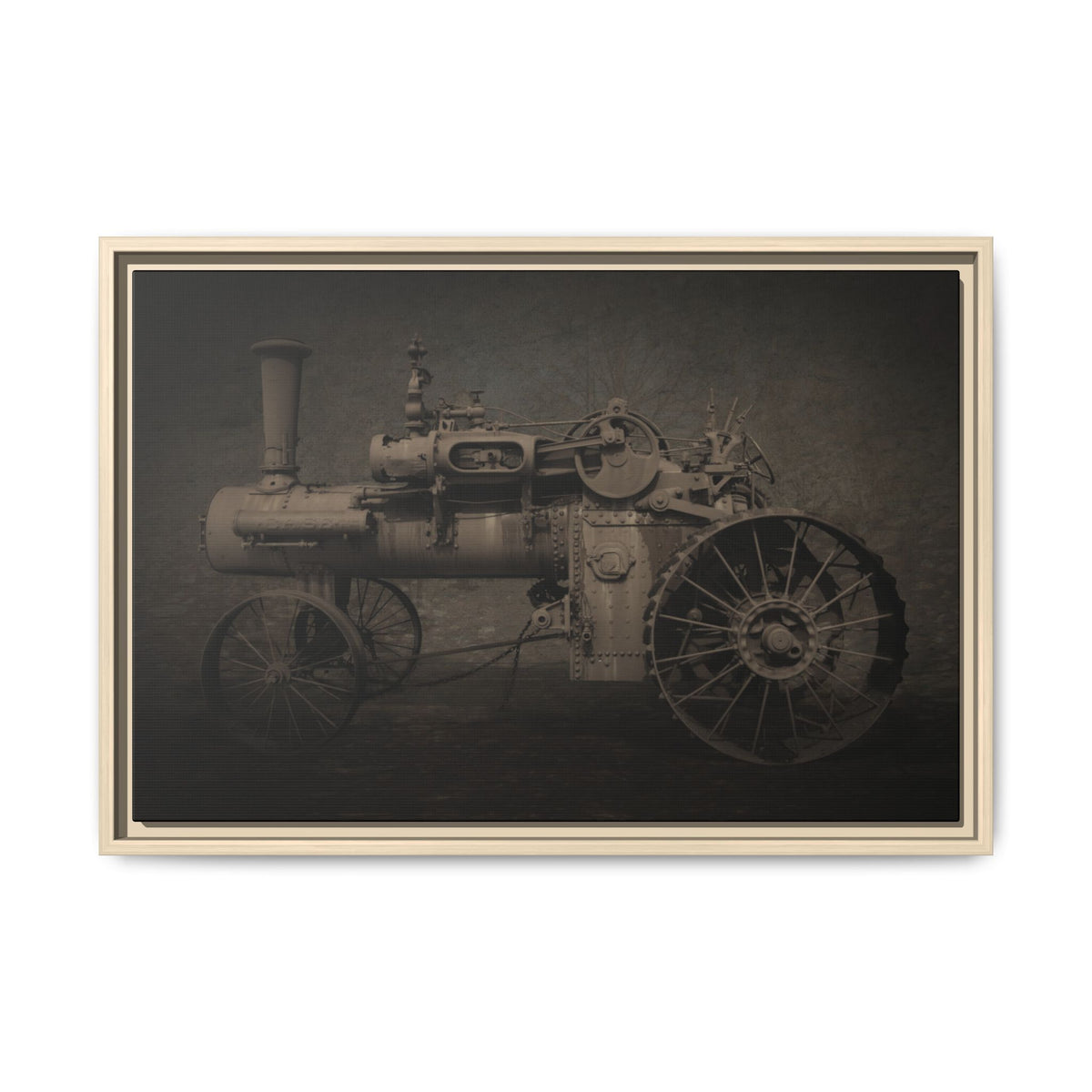 Vintage CASE 65 HP Tractor Photo Wall Art on Canvas