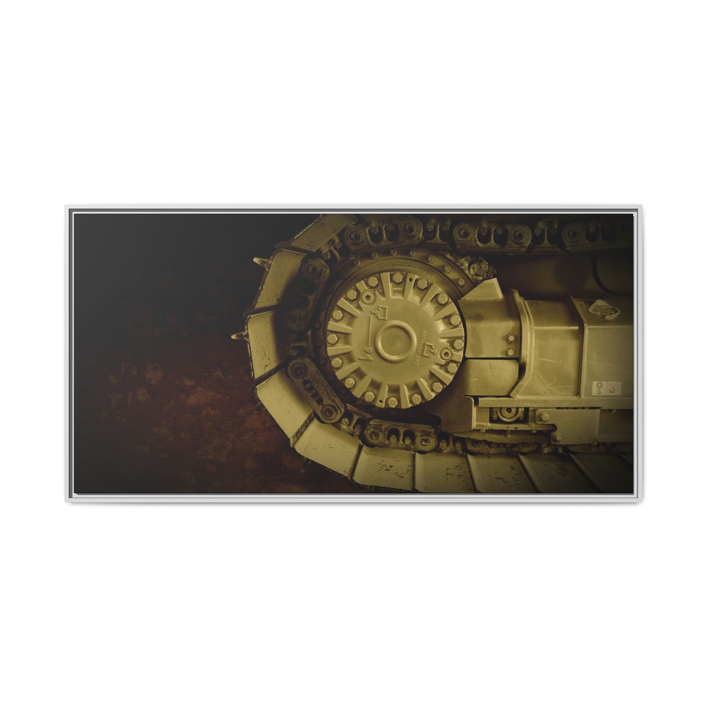 Dramatic Dozer Tracks | Photo Wall Art on Canvas