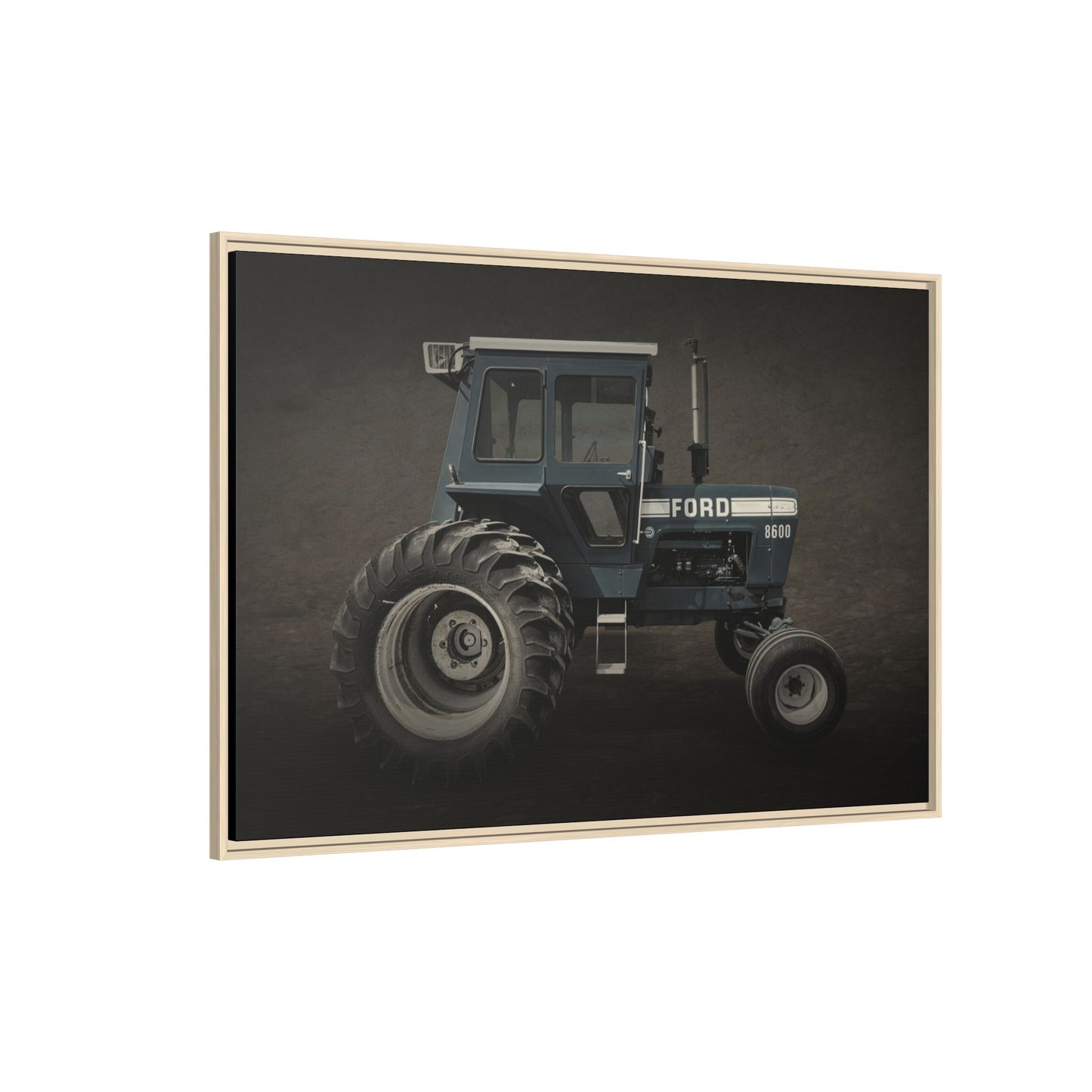 Vintage Ford 8600 Tractor Photo Wall Art on Canvas