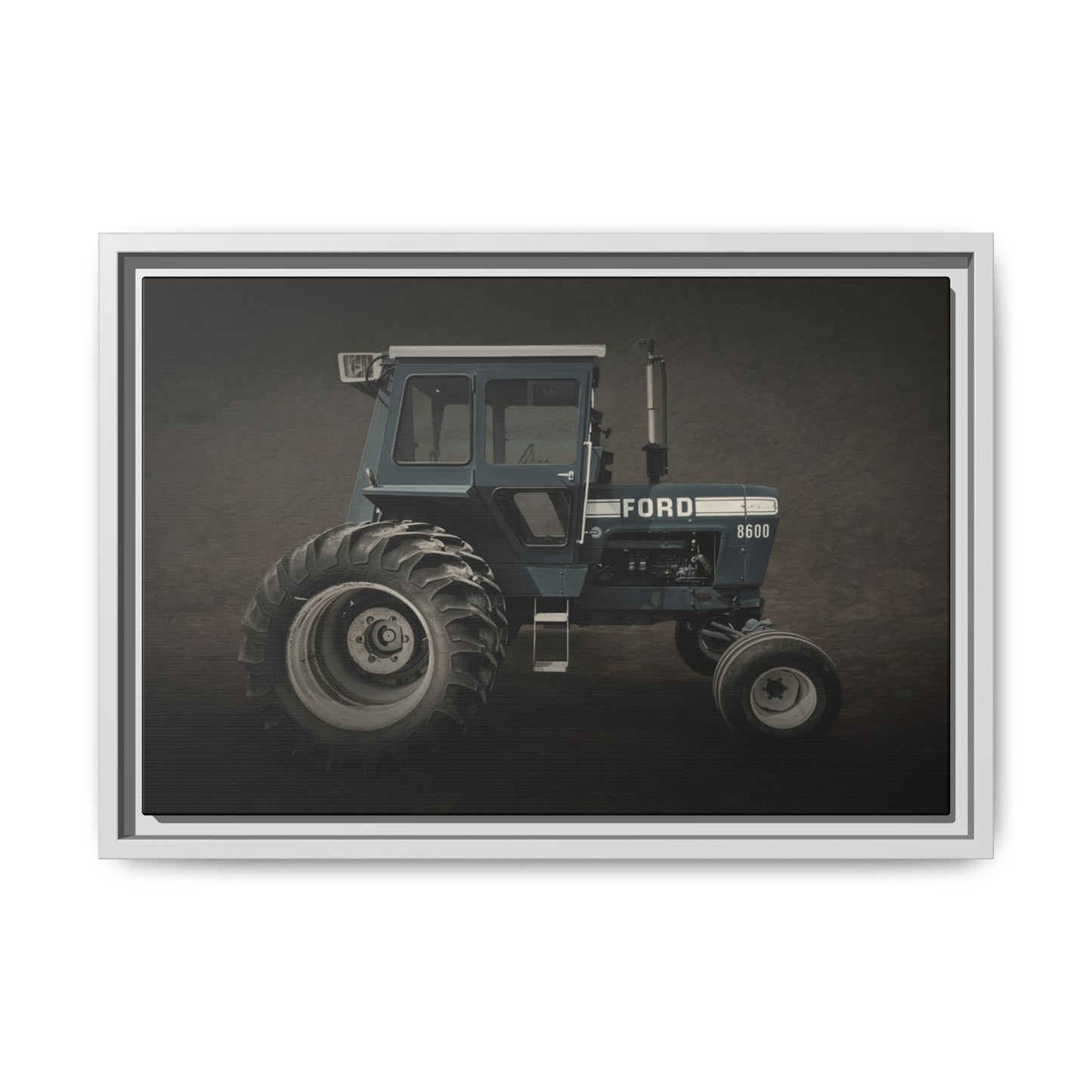 Vintage Ford 8600 Tractor Photo Wall Art on Canvas
