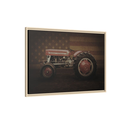 Patriotic Massey 135 | Framed Wall Art on Stretched Canvas