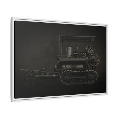 Vintage Holt Crawler Photo Wall Art on Canvas | Industrial Artwork