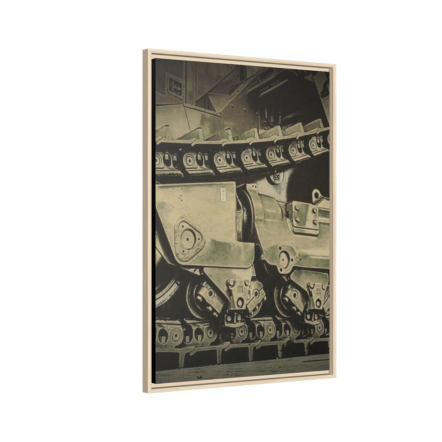 D11 Track Action | Triptych | Center Panel | Framed