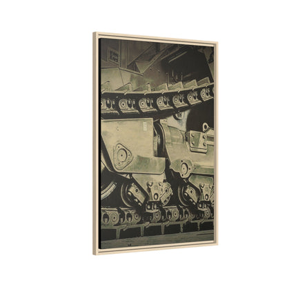 D11 Track Action | Triptych | Center Panel | Framed