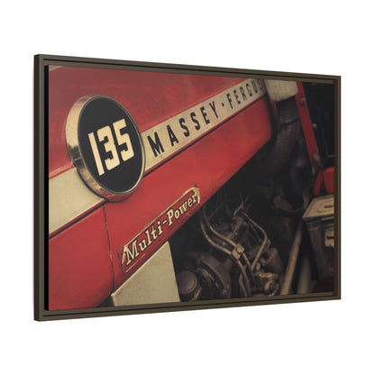 Vintage Massey 135 Close Up | Framed Wall Art on Stretched Canvas
