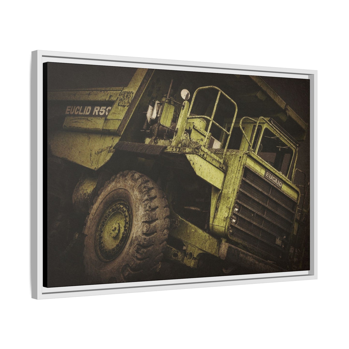 Classic Euclid Hauler Action | Framed Wall Art on Stretched Canvas