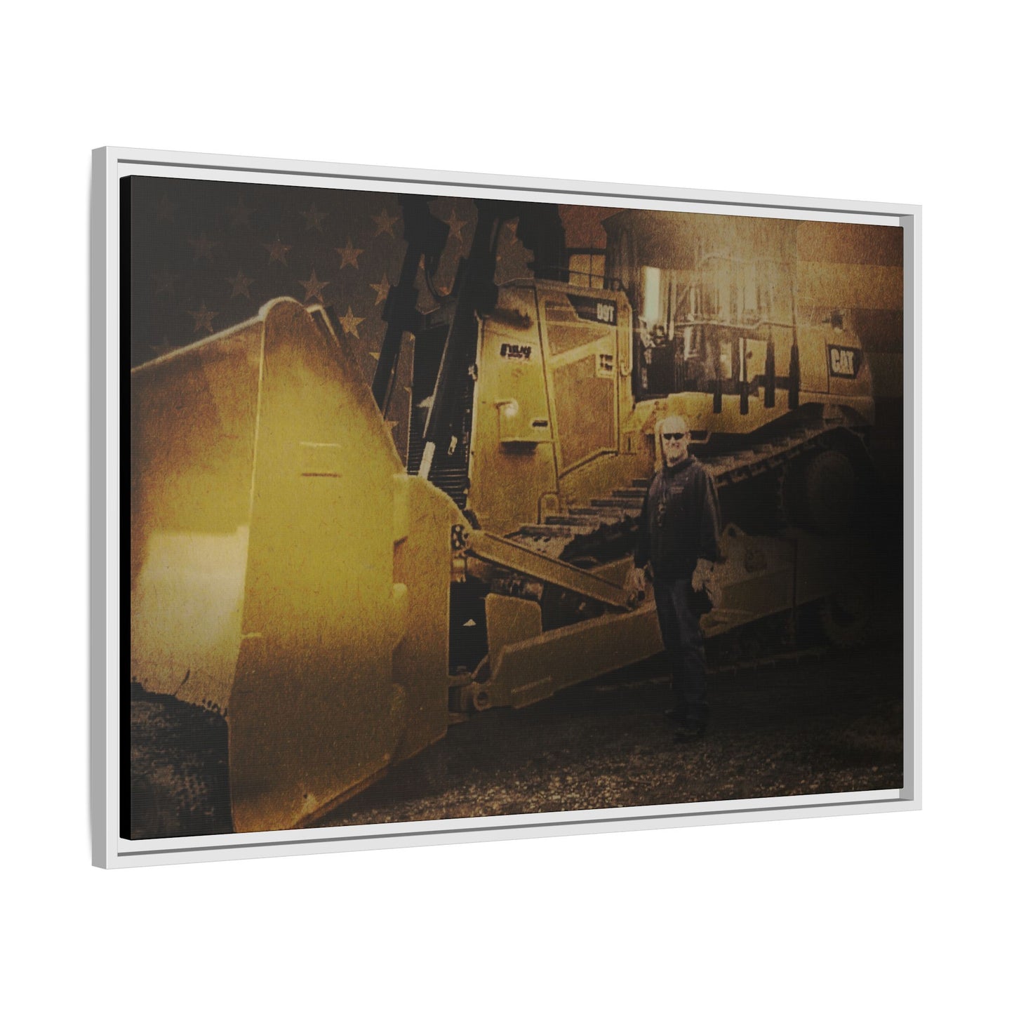 Personalized - Shane Todd - D9T Dozer | Photo Wall Art on Framed Canvas