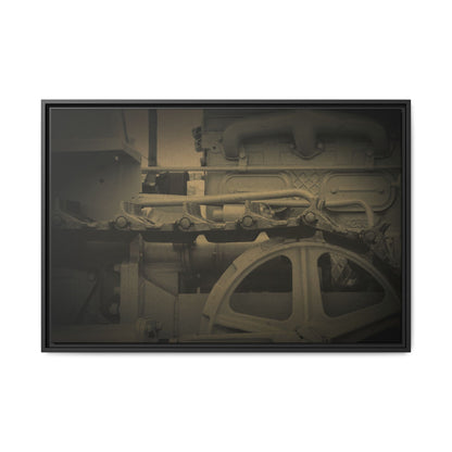 Vintage Track Detail | Framed Wall Art on Stretched Canvas