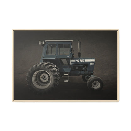 Vintage Ford 8600 Tractor Photo Wall Art on Canvas