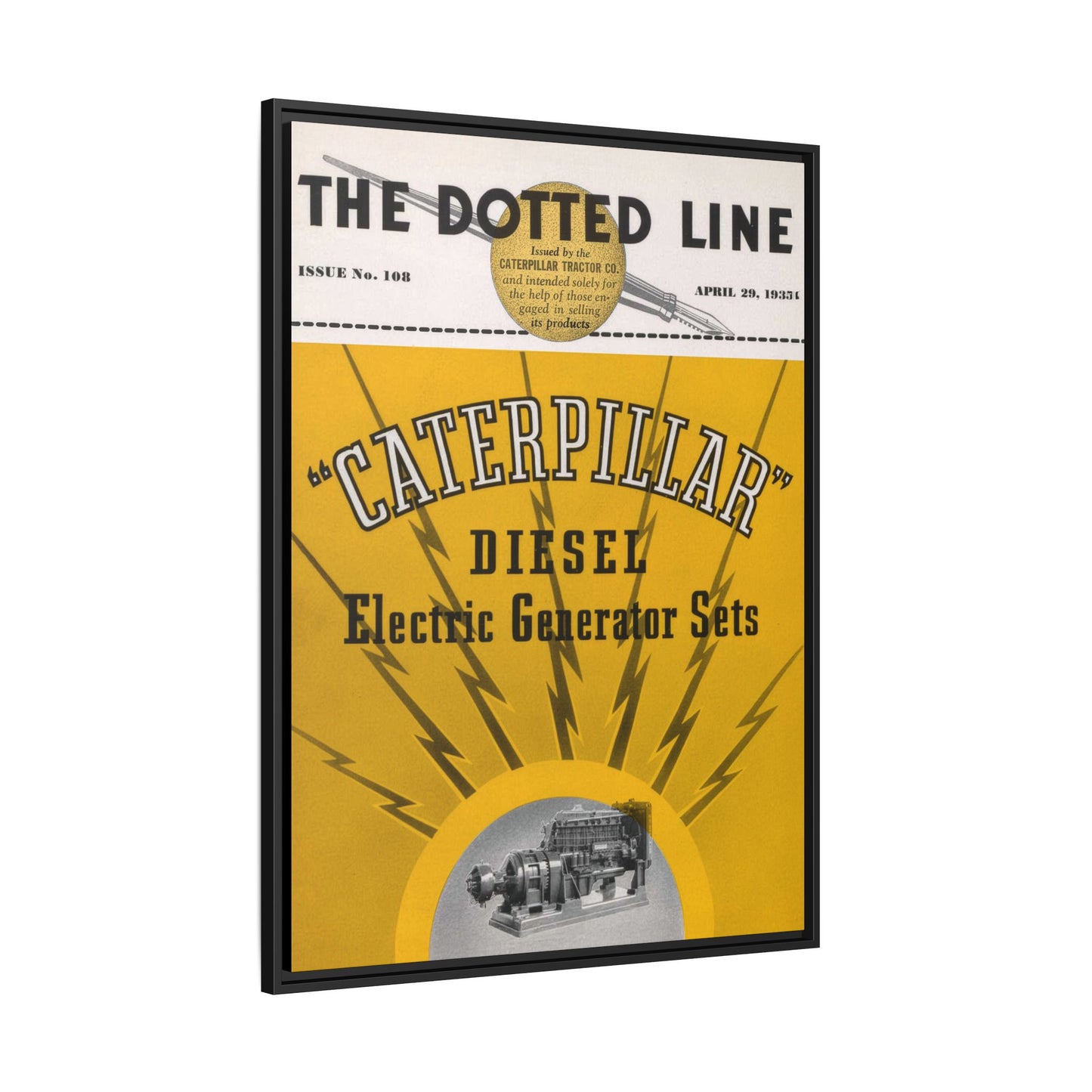 Electric Diesel Generator Sets | Matte Canvas Framed Wall Art