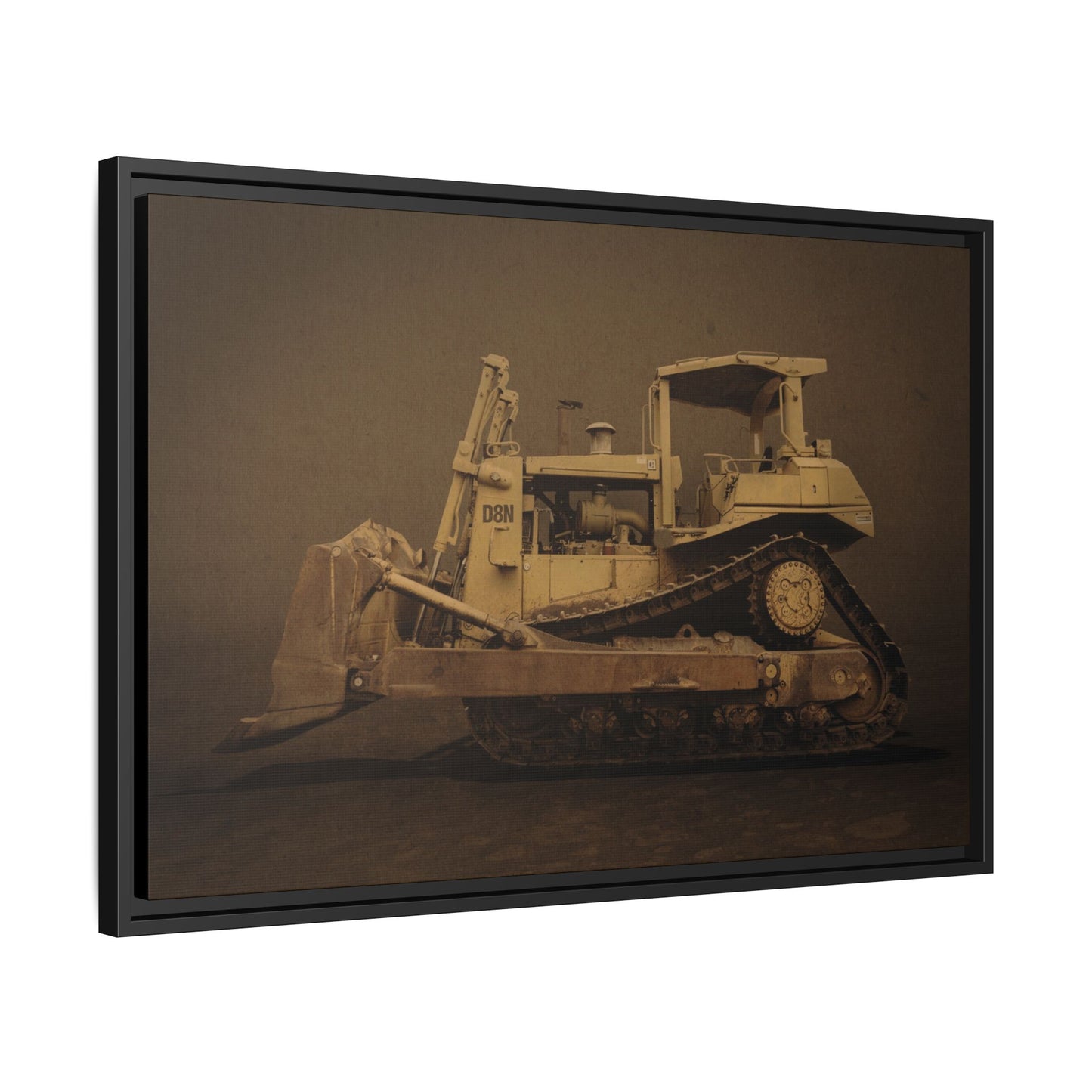 Legacy D8N Dozer Photo Wall Art on Framed Canvas | Industrial Artwork