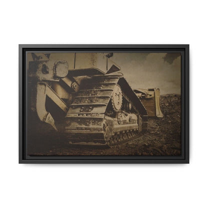 Rocky Dozer Horizon | Framed Wall Art on Stretched Canvas
