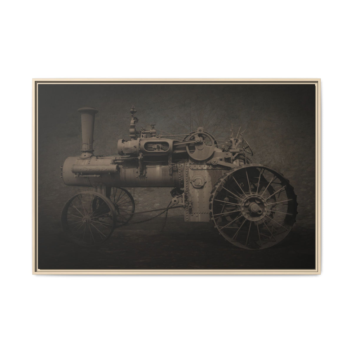 Vintage CASE 65 HP Tractor Photo Wall Art on Canvas