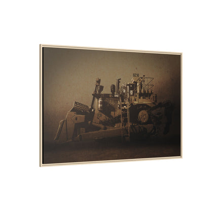 Classic D10Z Dozer | Framed Wall Art on Stretched Canvas
