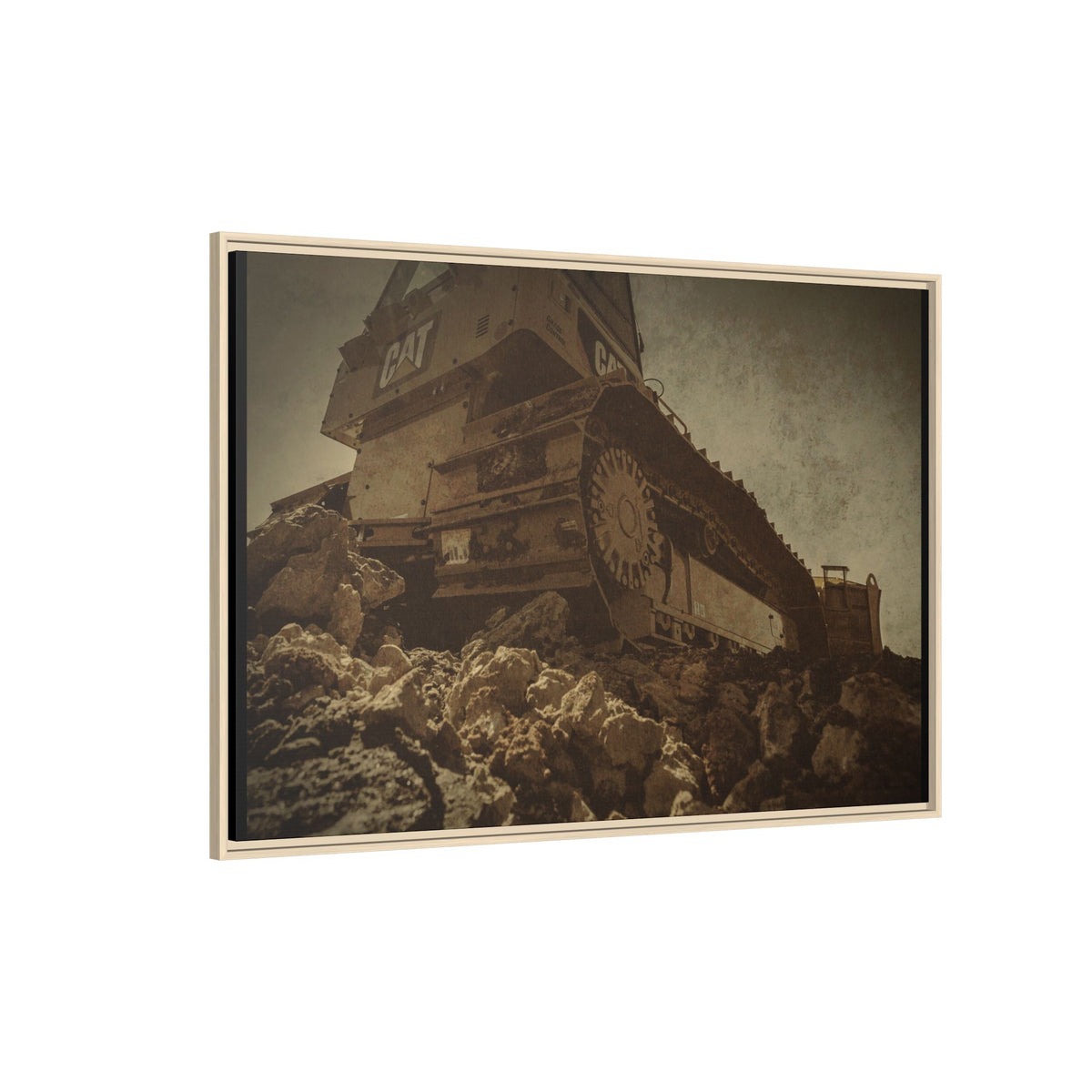 D5K2 Top of the Hill Dozer  | Photo Art on Framed Canvas