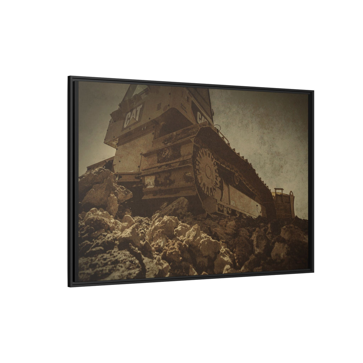 D5K2 Top of the Hill Dozer  | Photo Art on Framed Canvas