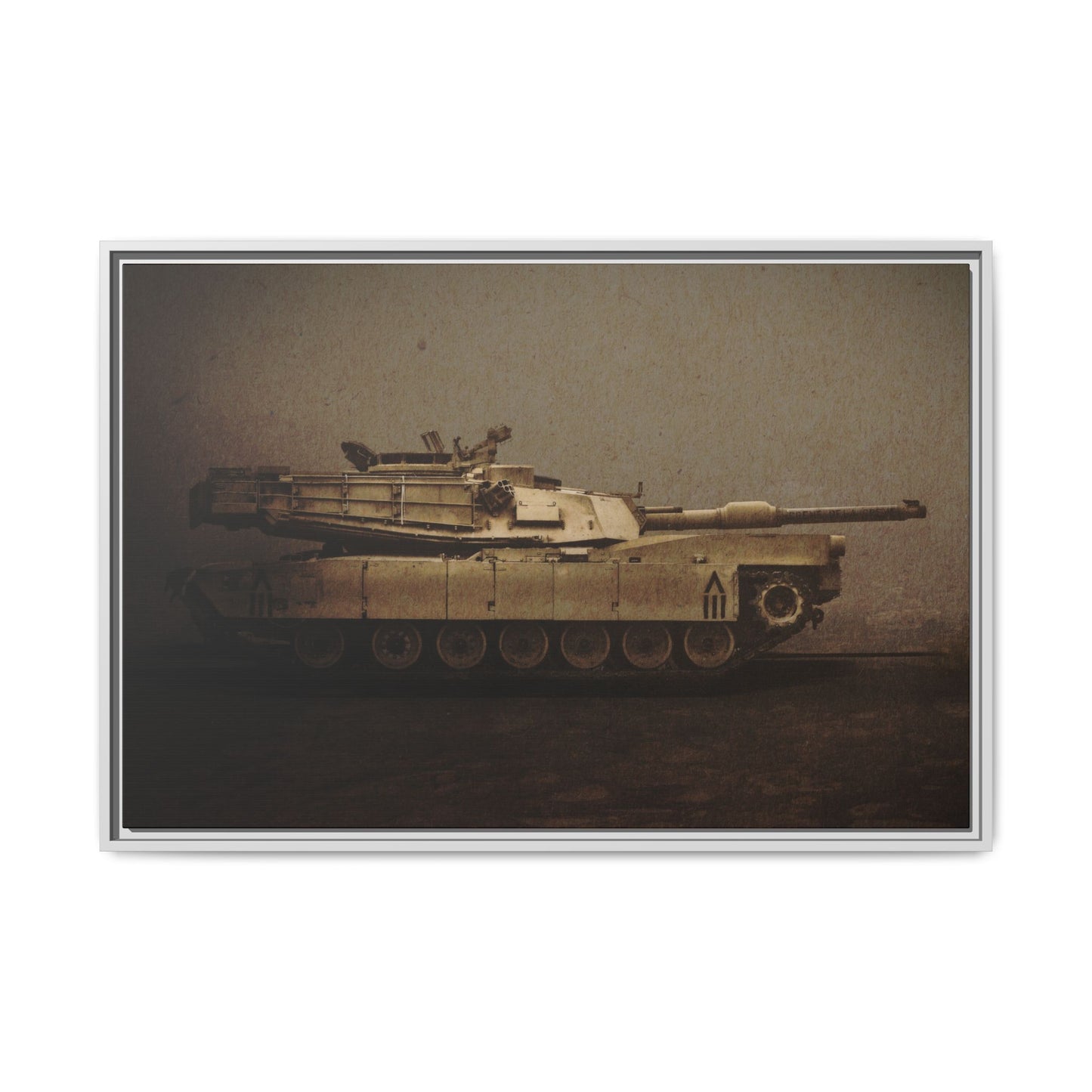Abrams M1 Tank | Framed Wall Art on Stretched Canvas
