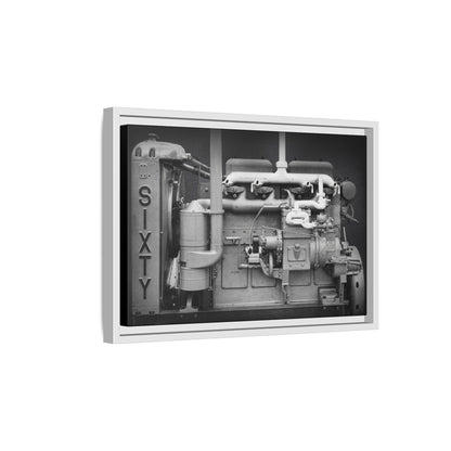Vintage Caterpillar Power System Sixty Wall Art on Framed Canvas