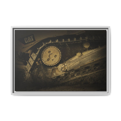 Dozer Track Detail | Photo Art on Framed Canvas