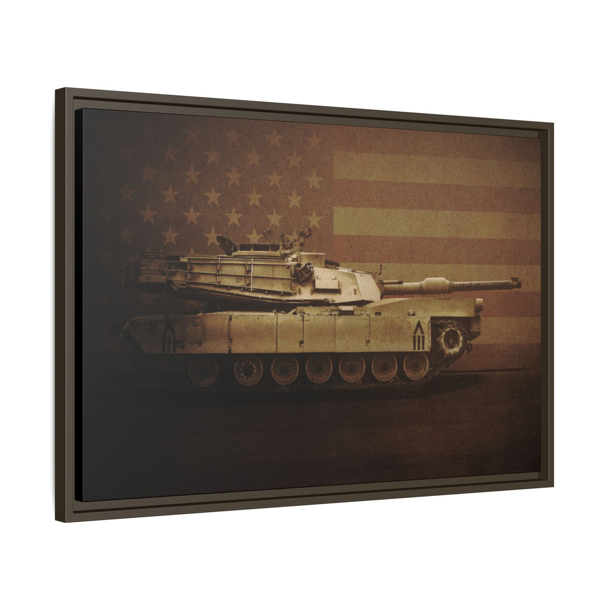 Abrams M1 Tank | Framed Wall Art on Stretched Canvas