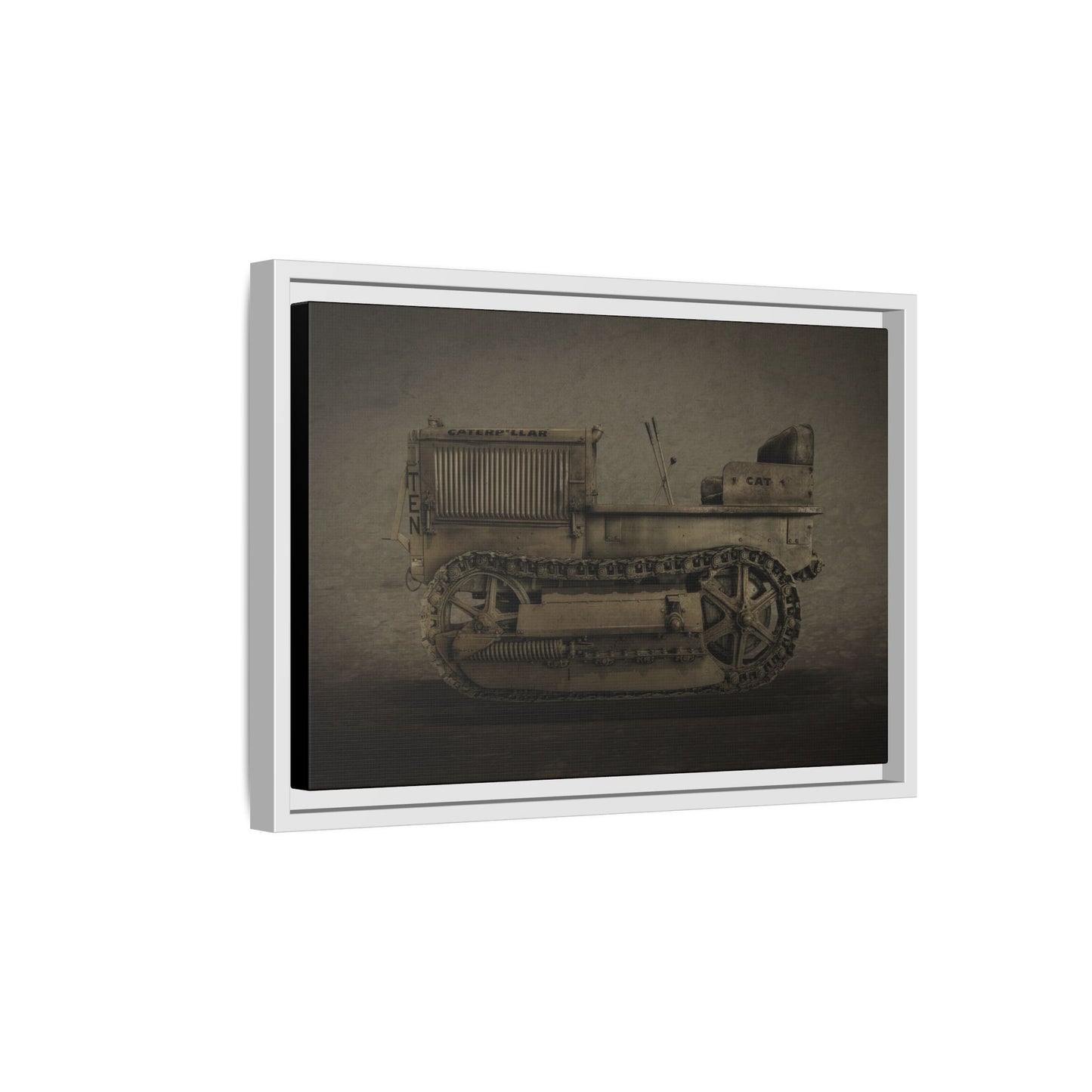 Vintage Crawler 10 'TEN' Tractor | Photo Wall Art on Framed Canvas