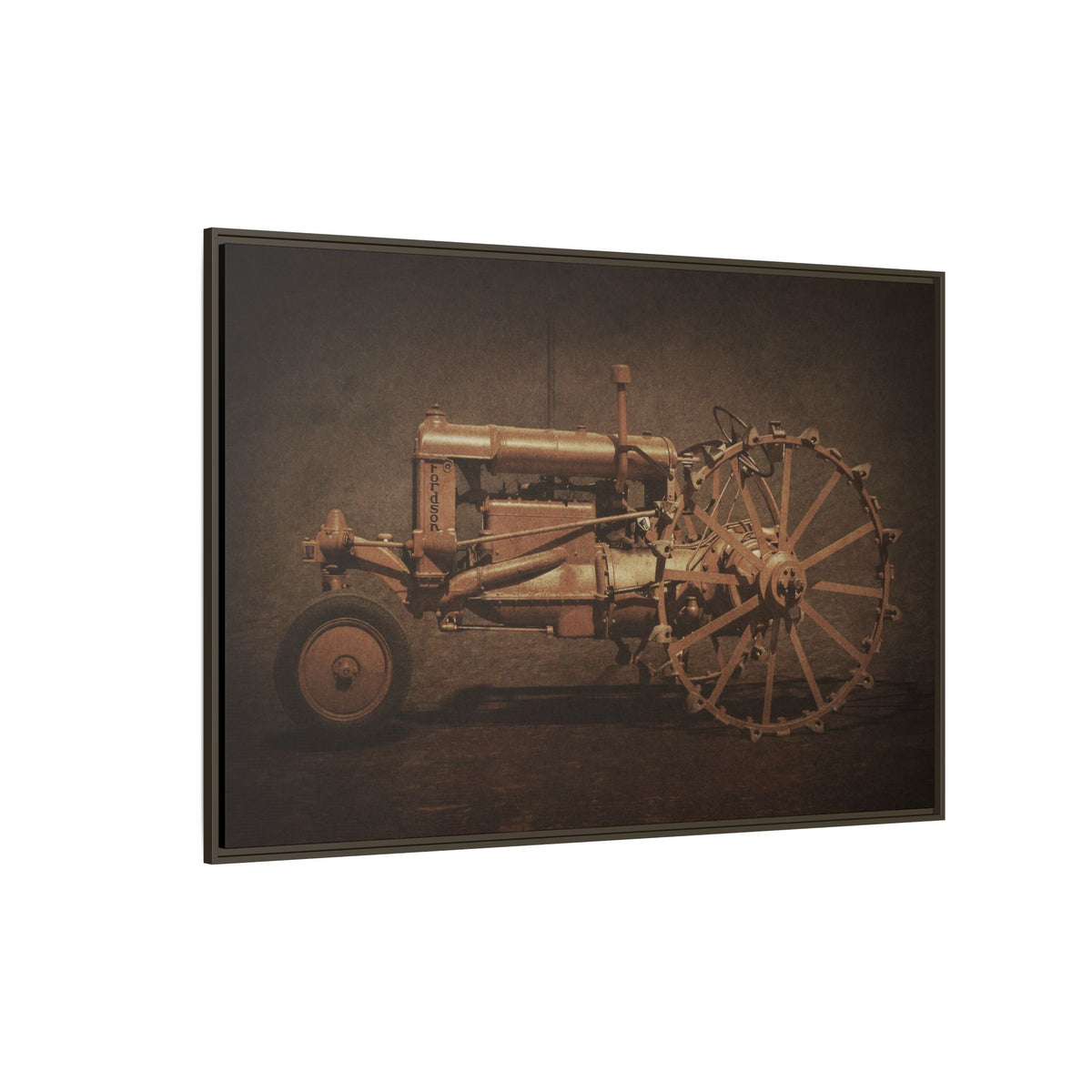 Vintage Ford Fordson Steel Wheel | Wall Art on Framed Canvas