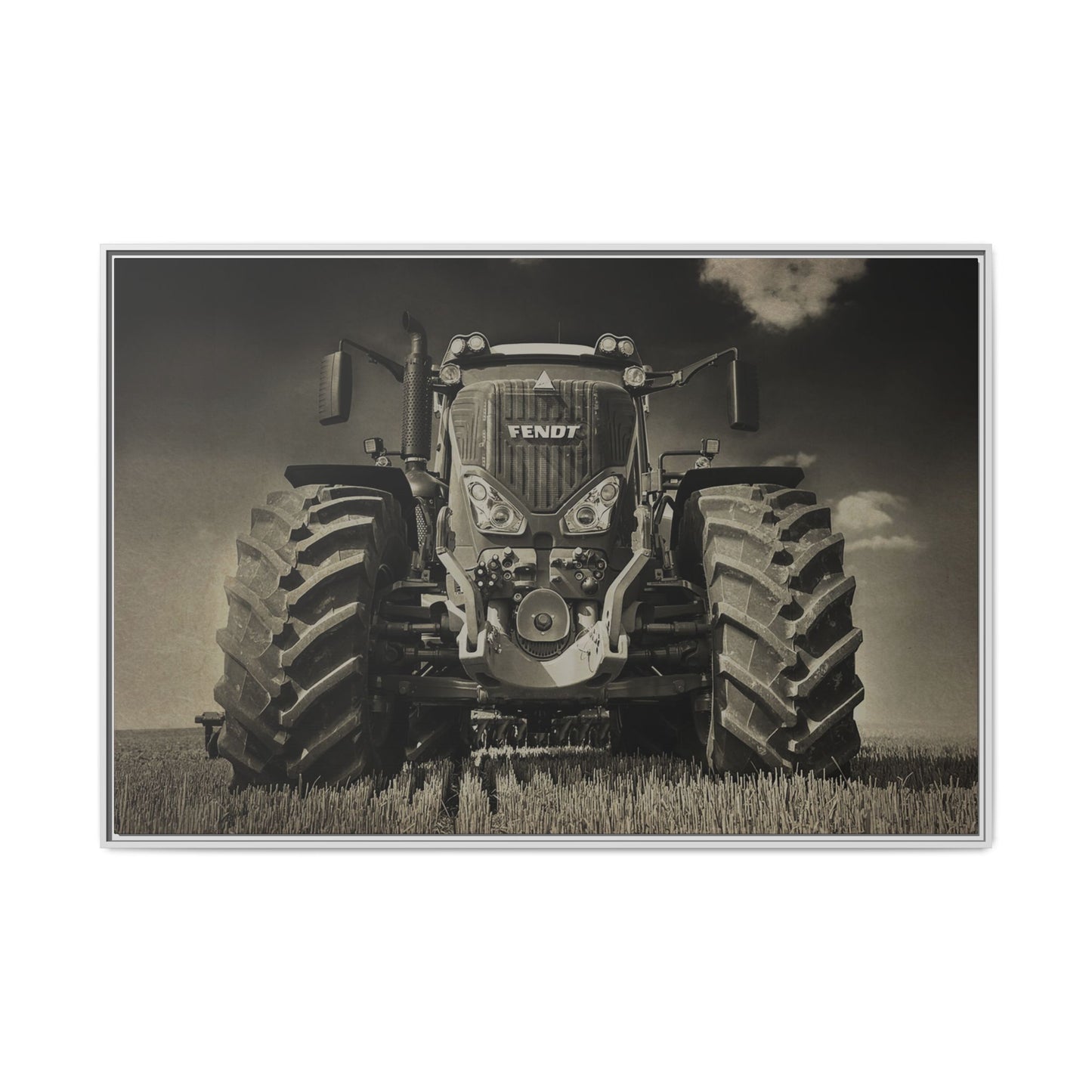Fendt 800 Vario Coming At You | Framed Photo Wall Art on Canvas