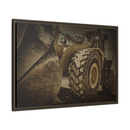 Big Bucket Loader | Framed Wall Art on Stretched Canvas