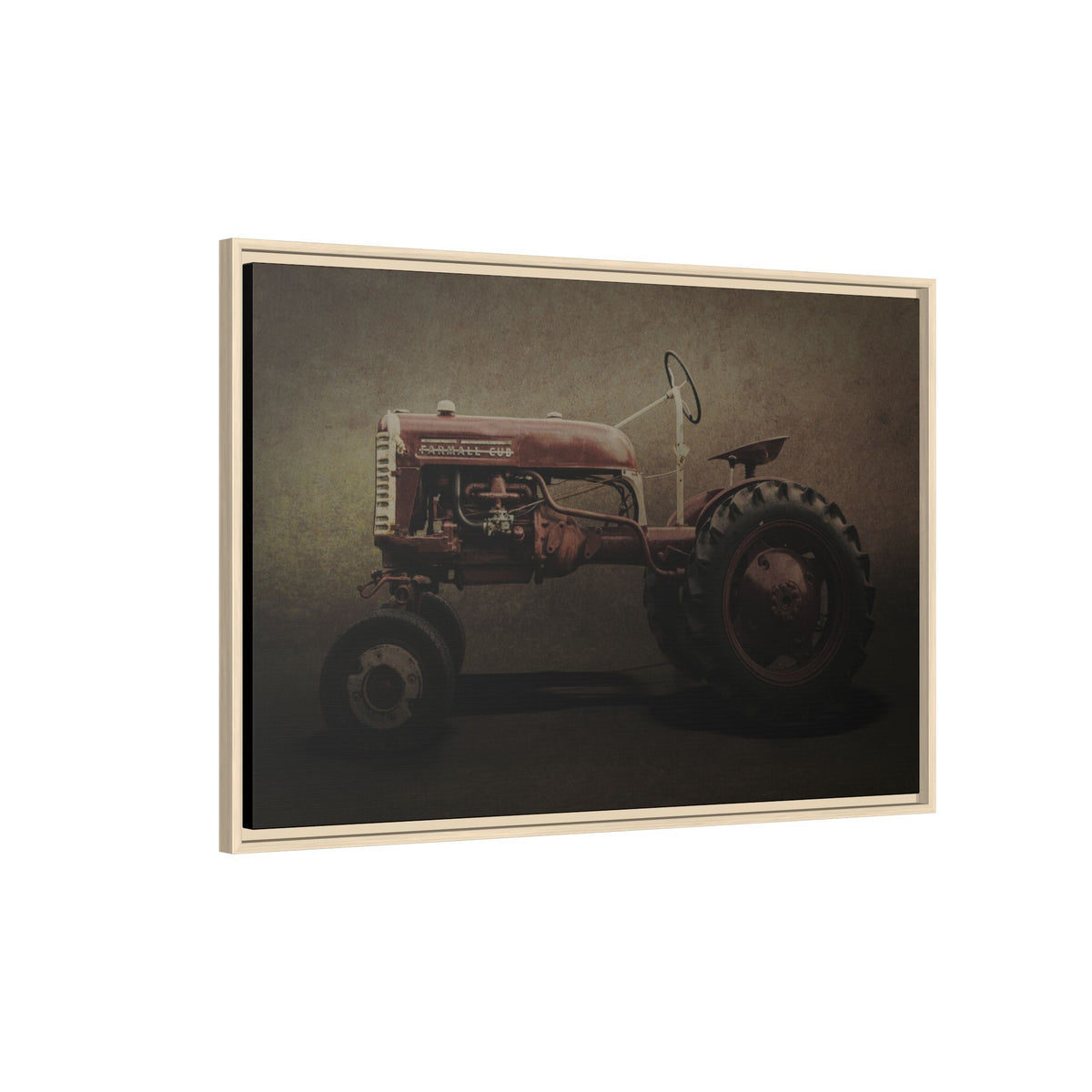 Vintage Farmall Cub Tractor | Framed Wall Art on Stretched Canvas