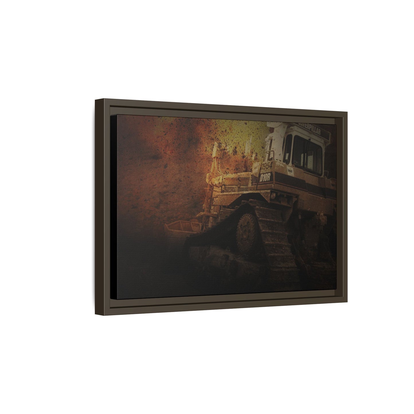 D10 Dramatic Dozer | Framed Wall Art on Stretched Canvas
