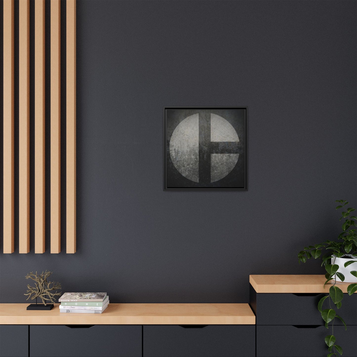 C Moon  | Framed Wall Art on Stretched Canvas