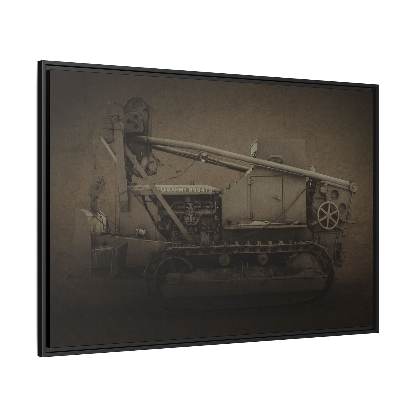 Vintage Military  D7 Diesel Ten | Photo Wall Art on Canvas