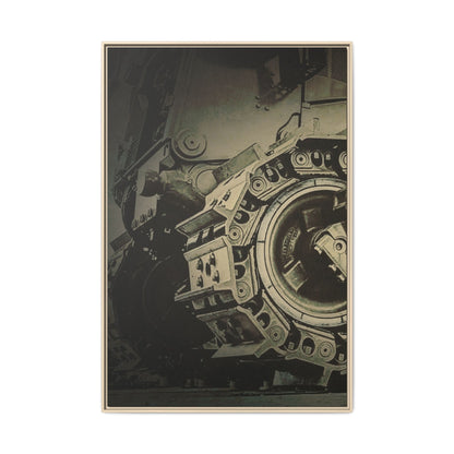 D11 Track Action | Triptych | Left Panel | Framed