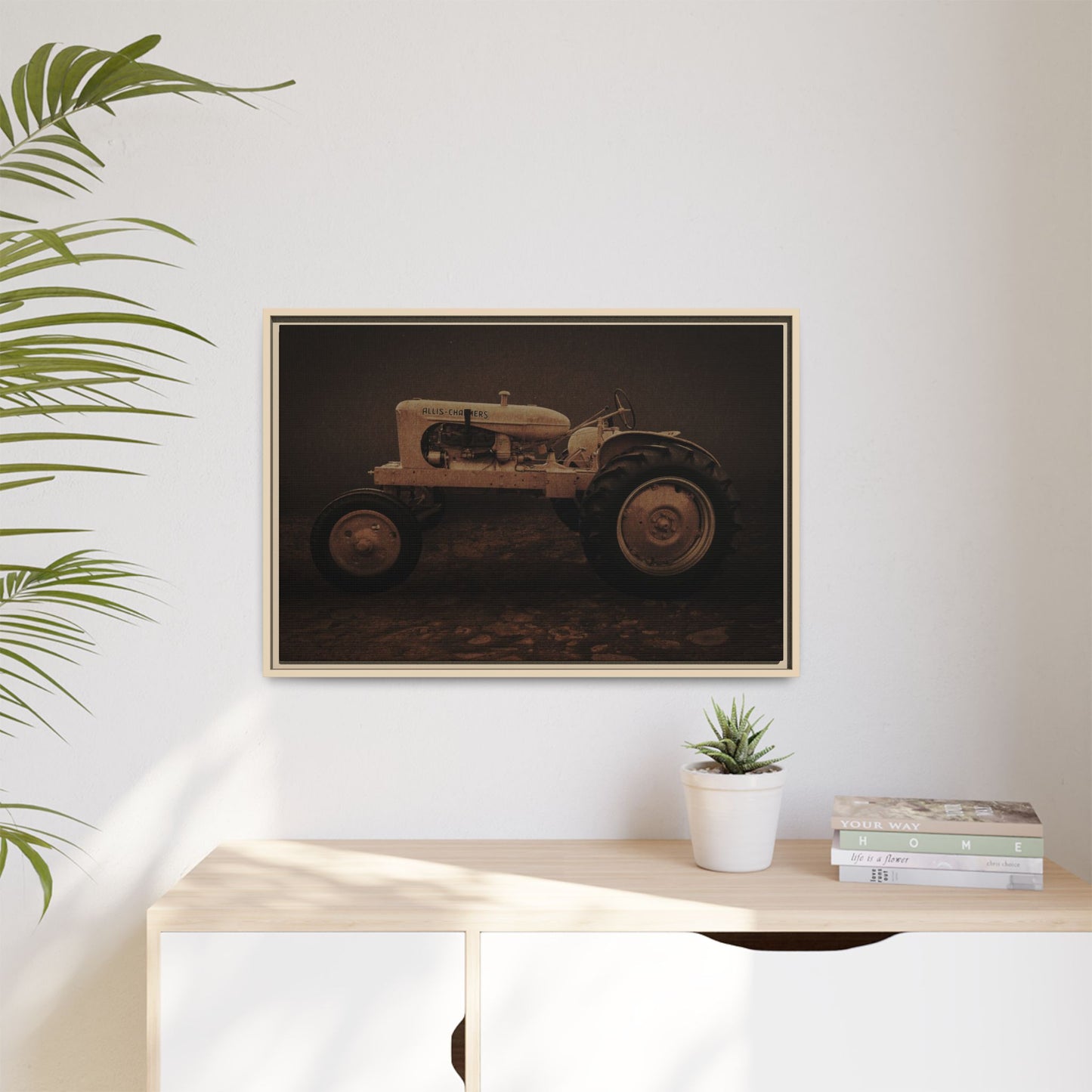 Vintage Allis Chalmers WC | Framed Wall Art on Stretched Canvas