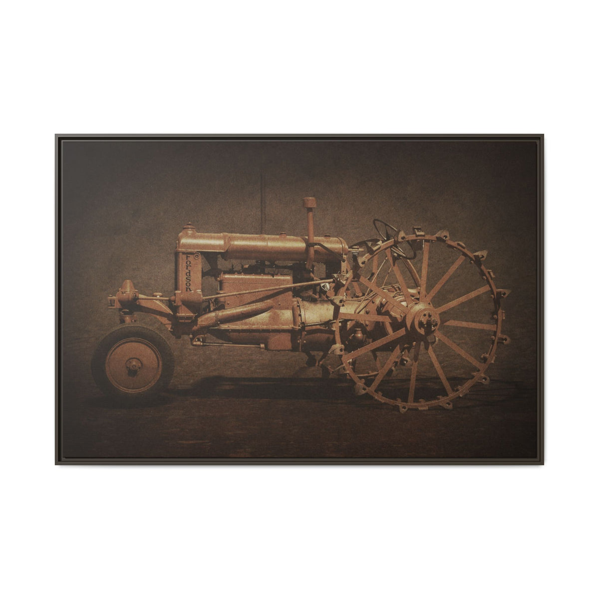 Vintage Ford Fordson Steel Wheel | Wall Art on Framed Canvas