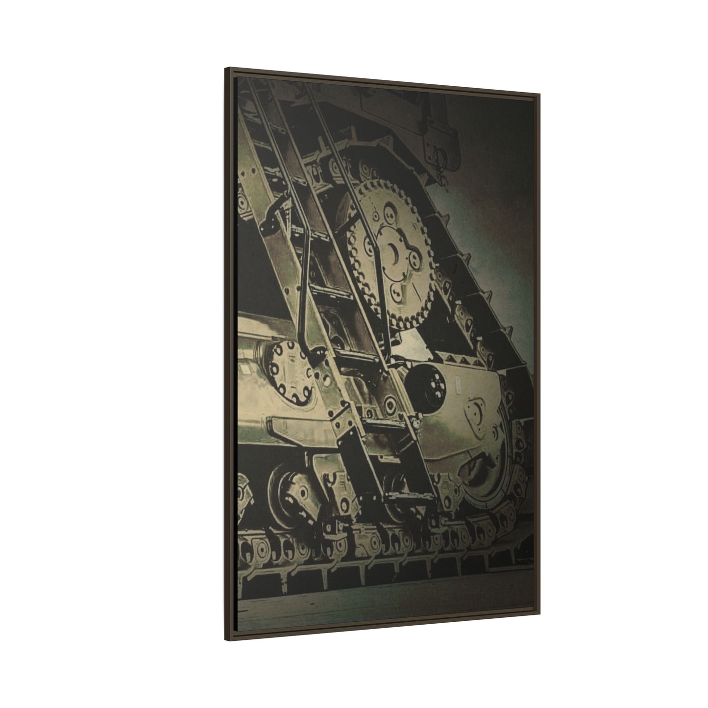 D11 Track Action | Triptych | Right Panel | Framed
