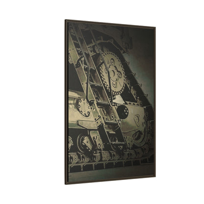 D11 Track Action | Triptych | Right Panel | Framed