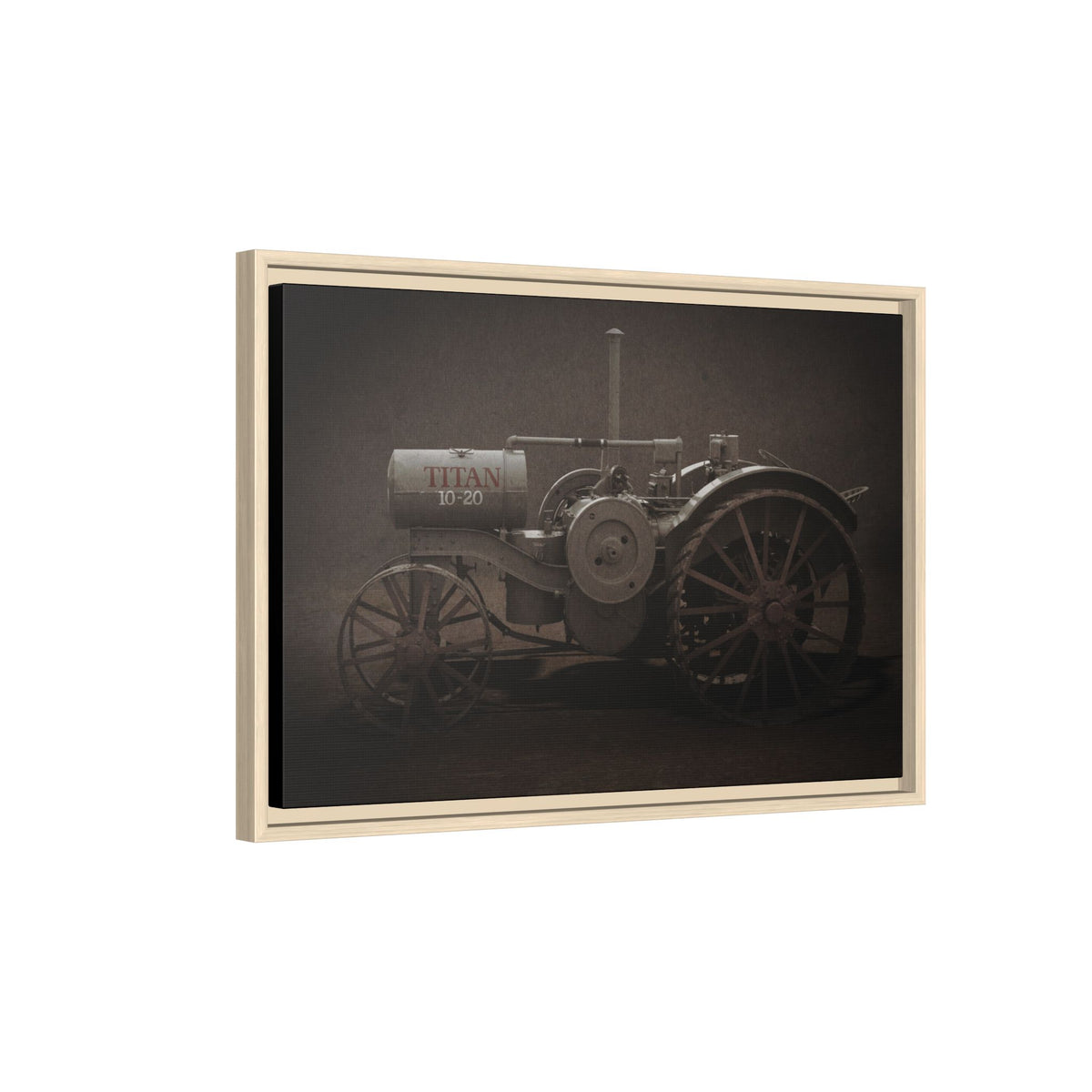 Vintage International Titan 10-20 Tractor | Framed Wall Art on Stretched Canvas