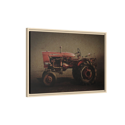 Vintage Farmall Model 140 Tractor | Framed Wall Art on Stretched Canvas