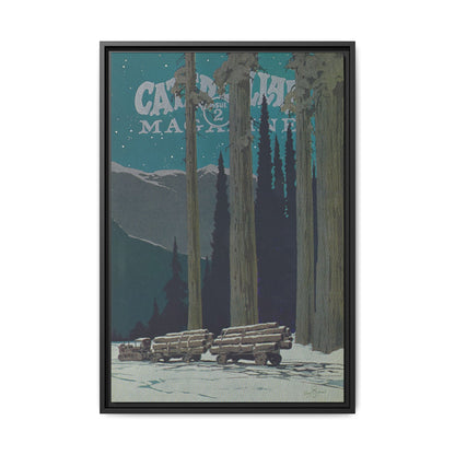 Big Yellow Magazine Issue 2 - Vintage Wall Art on Framed Canvas