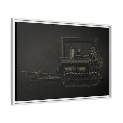 Vintage Holt Crawler Photo Wall Art on Canvas | Industrial Artwork