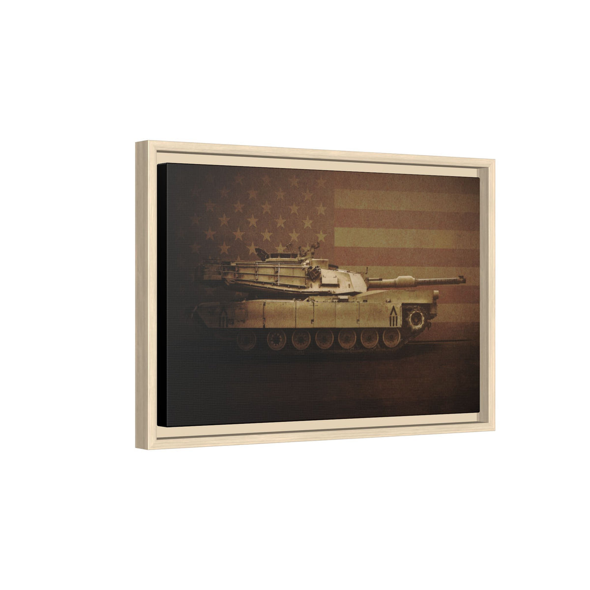 Abrams M1 Tank | Framed Wall Art on Stretched Canvas