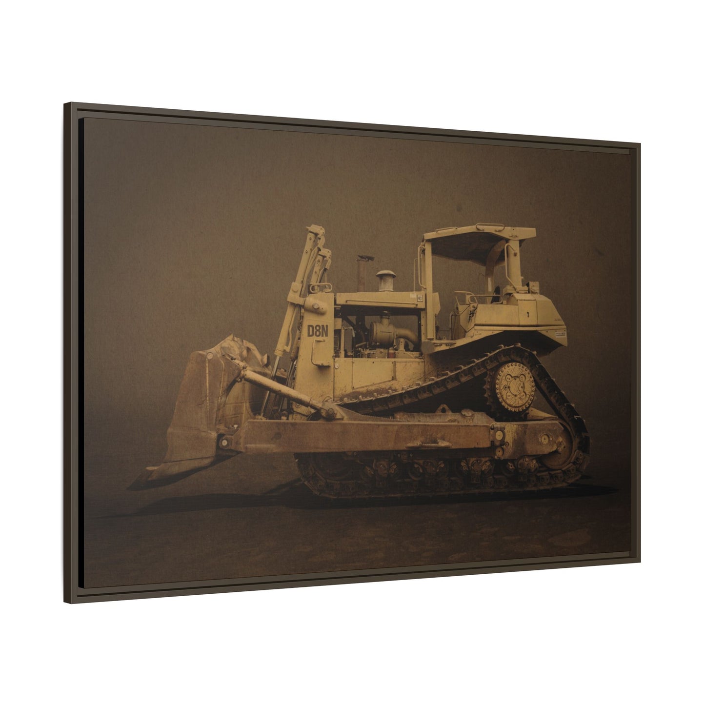 Legacy D8N Dozer Photo Wall Art on Framed Canvas | Industrial Artwork