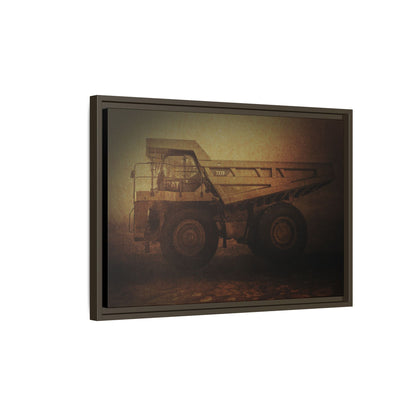 Big Wheel 777 Hauler Framed Wall Art on Stretched Canvas