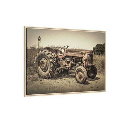Vintage Massey Ferguson MF 35 - Framed Wall Art on Canvas