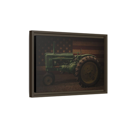 Patriotic John Deere Model G Tractor | Framed Wall Art on Stretched Canvas