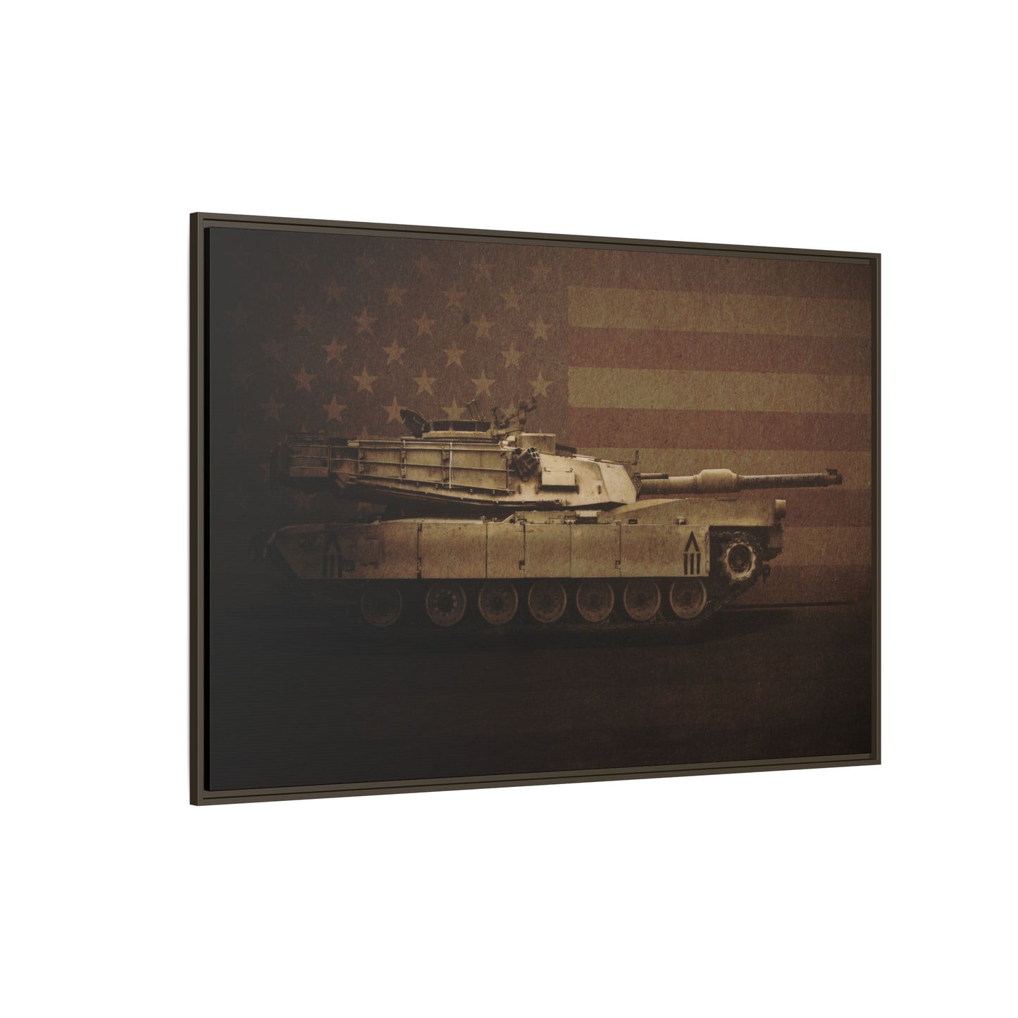 Abrams M1 Tank | Framed Wall Art on Stretched Canvas