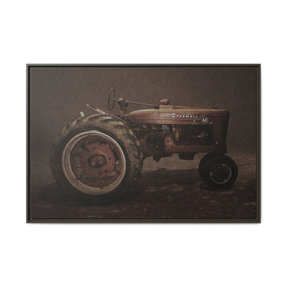 Vintage Farmall M Tractor | Framed Wall Art on Stretched Canvas