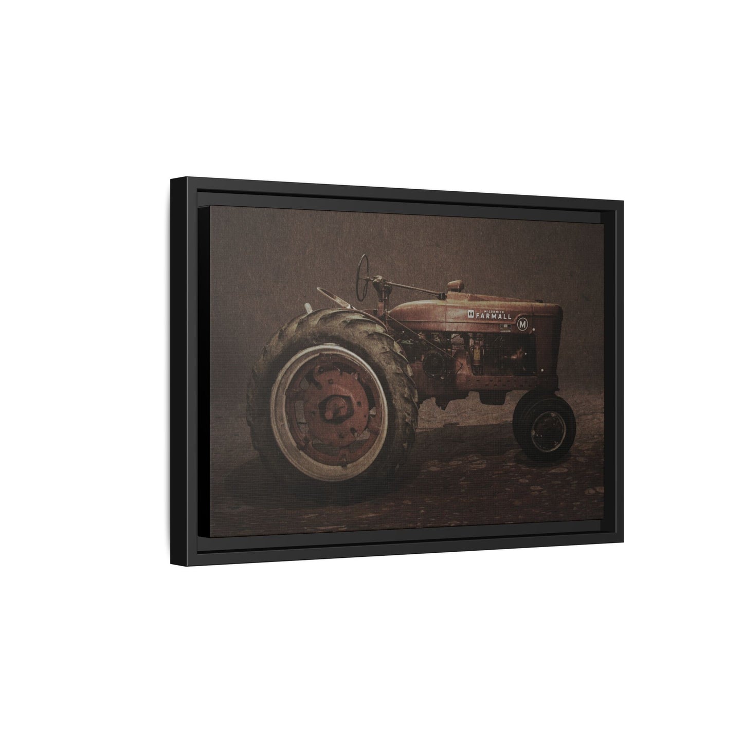 Vintage Farmall M Tractor | Framed Wall Art on Stretched Canvas